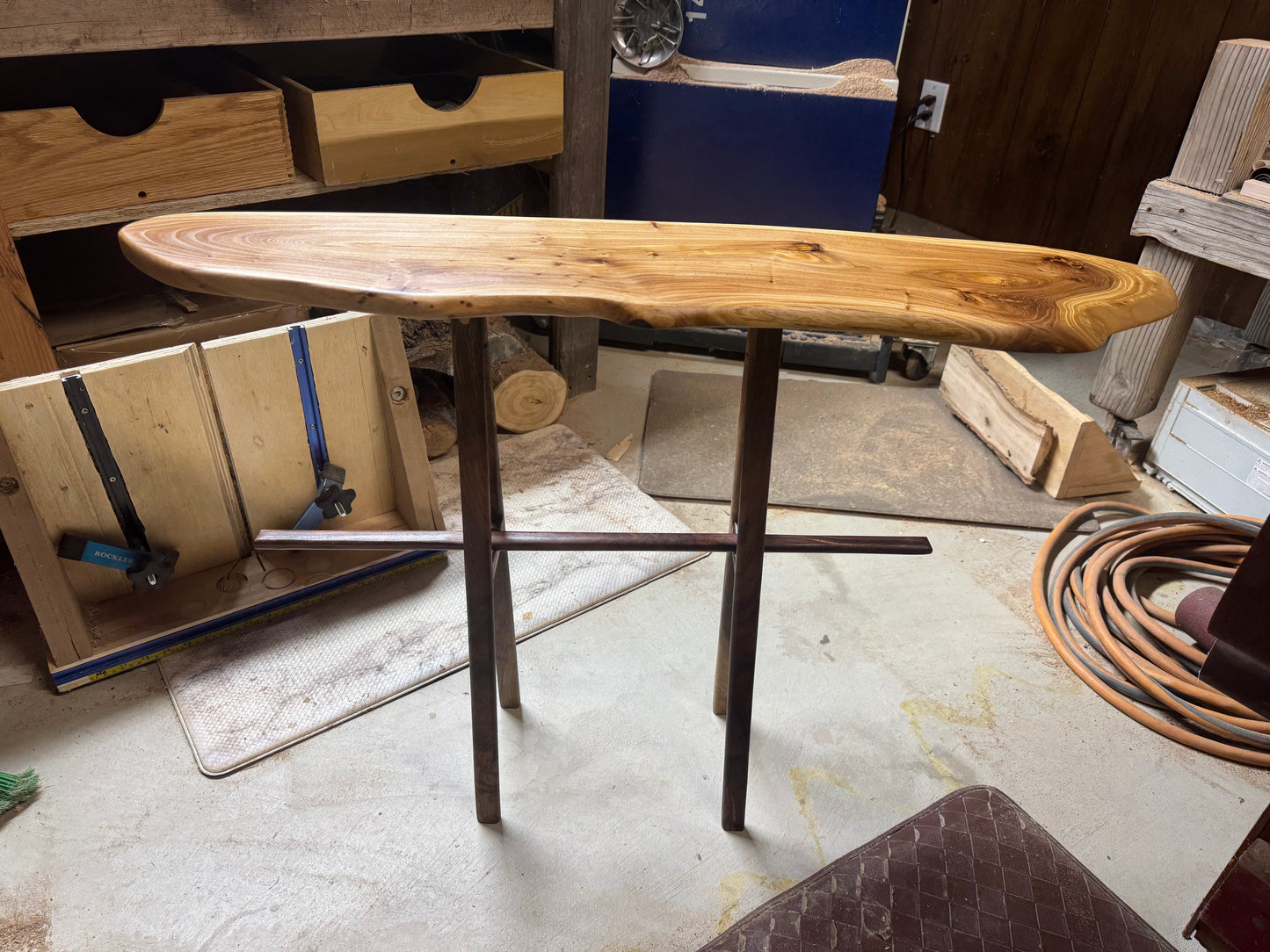 A Fine Balance - walnut and locust side table