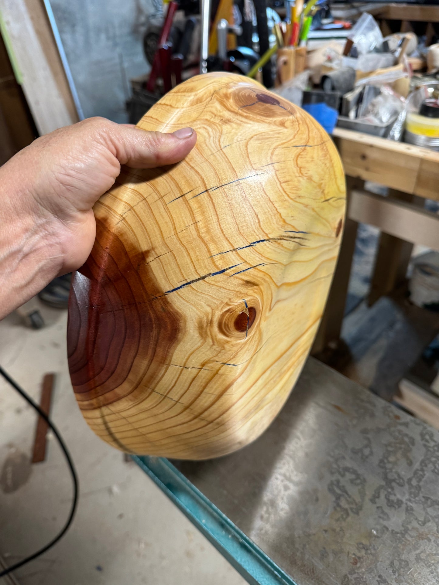 Cedar salad bowl 15”