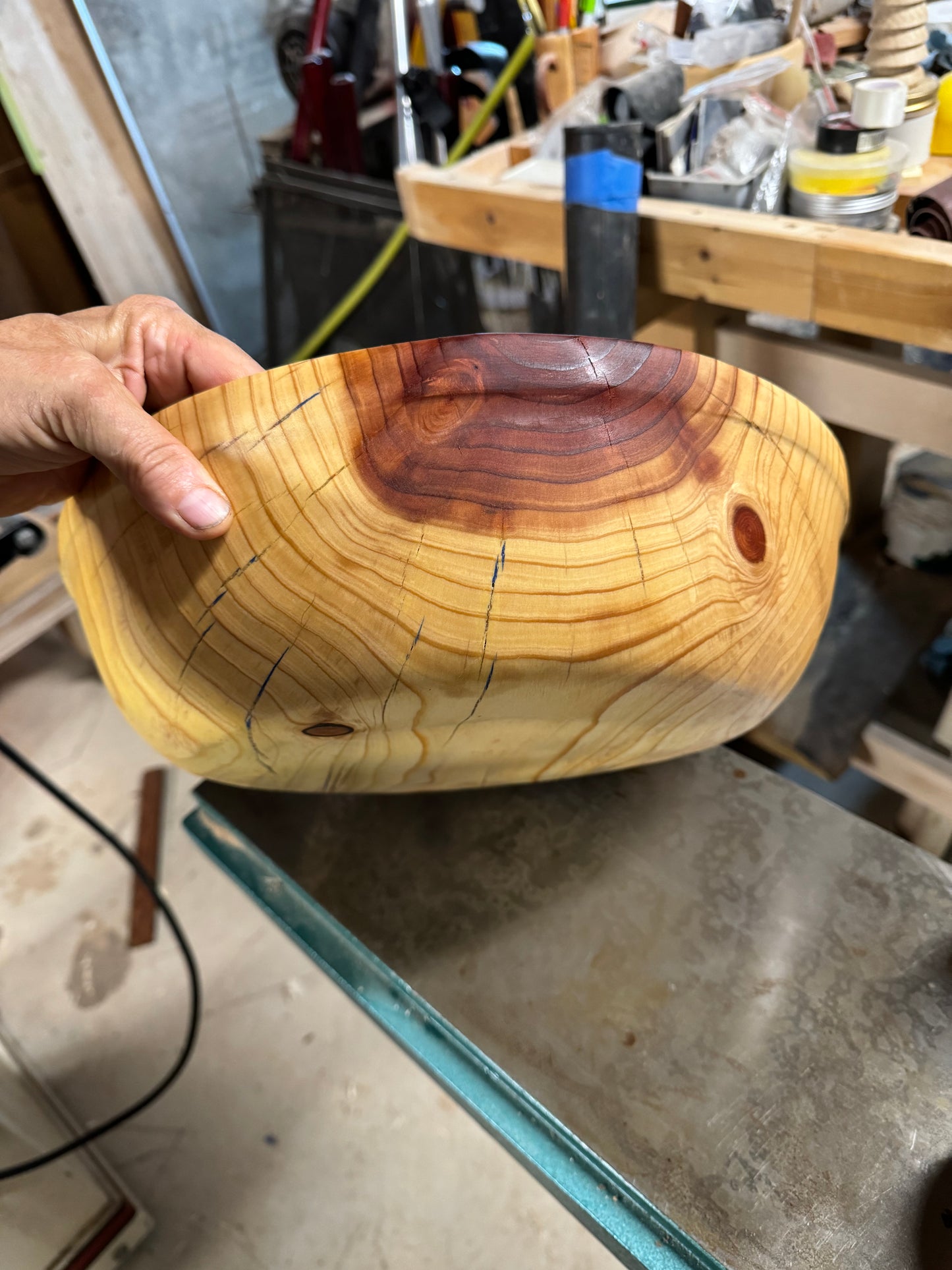 Cedar salad bowl 15”